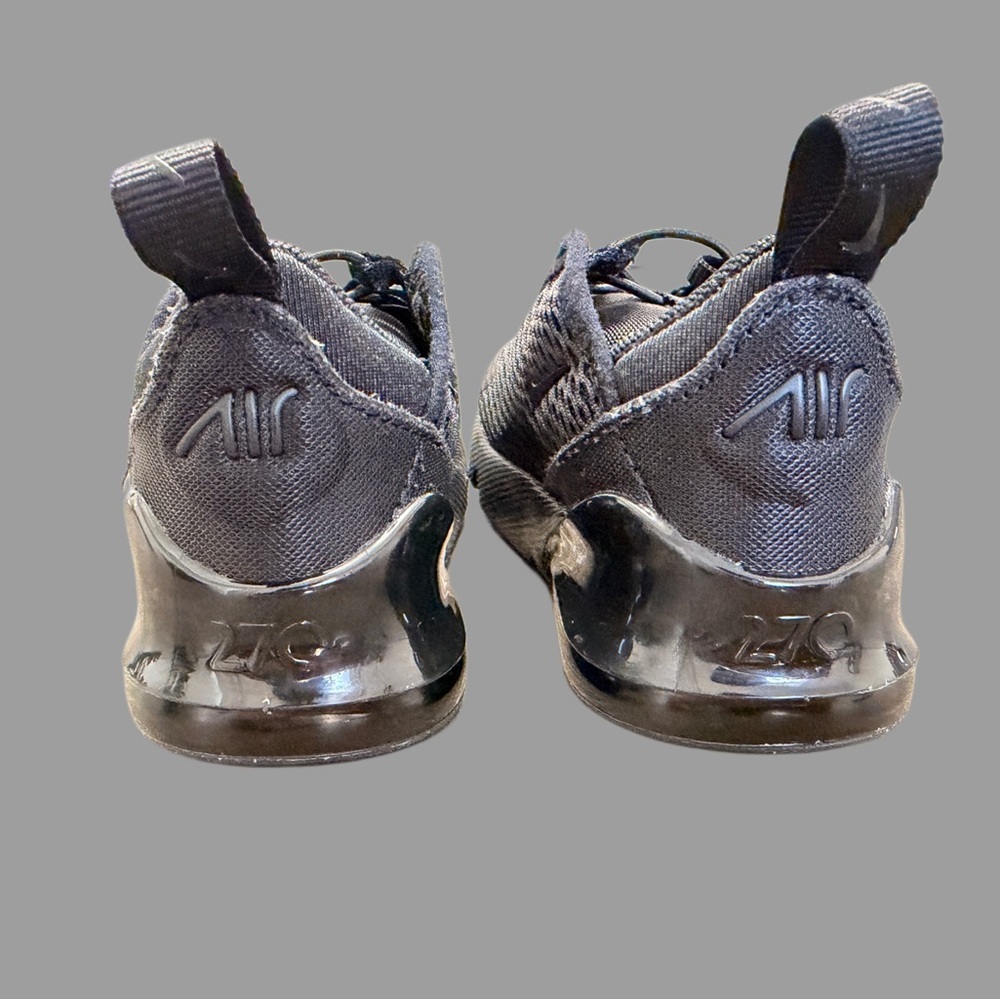 Nike Air Max 270 Toddler Sneakers | Unisex | Size 6 | Black | Like New - Picture 4 of 5